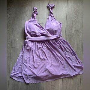 2/$20 BloomChic Lavendar One Piece Swim Dress Size 18-20